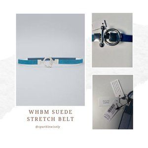 WHITE HOUSE BLACK MARKET Suede Stretch Skinny Belt